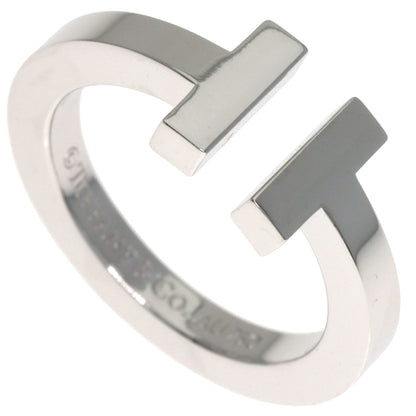 TIFFANY&Co. T square Ring K18 White Gold Ladies [Used]