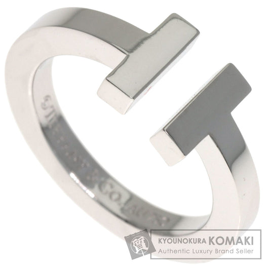 TIFFANY&Co. T square Ring K18 White Gold Ladies [Used]