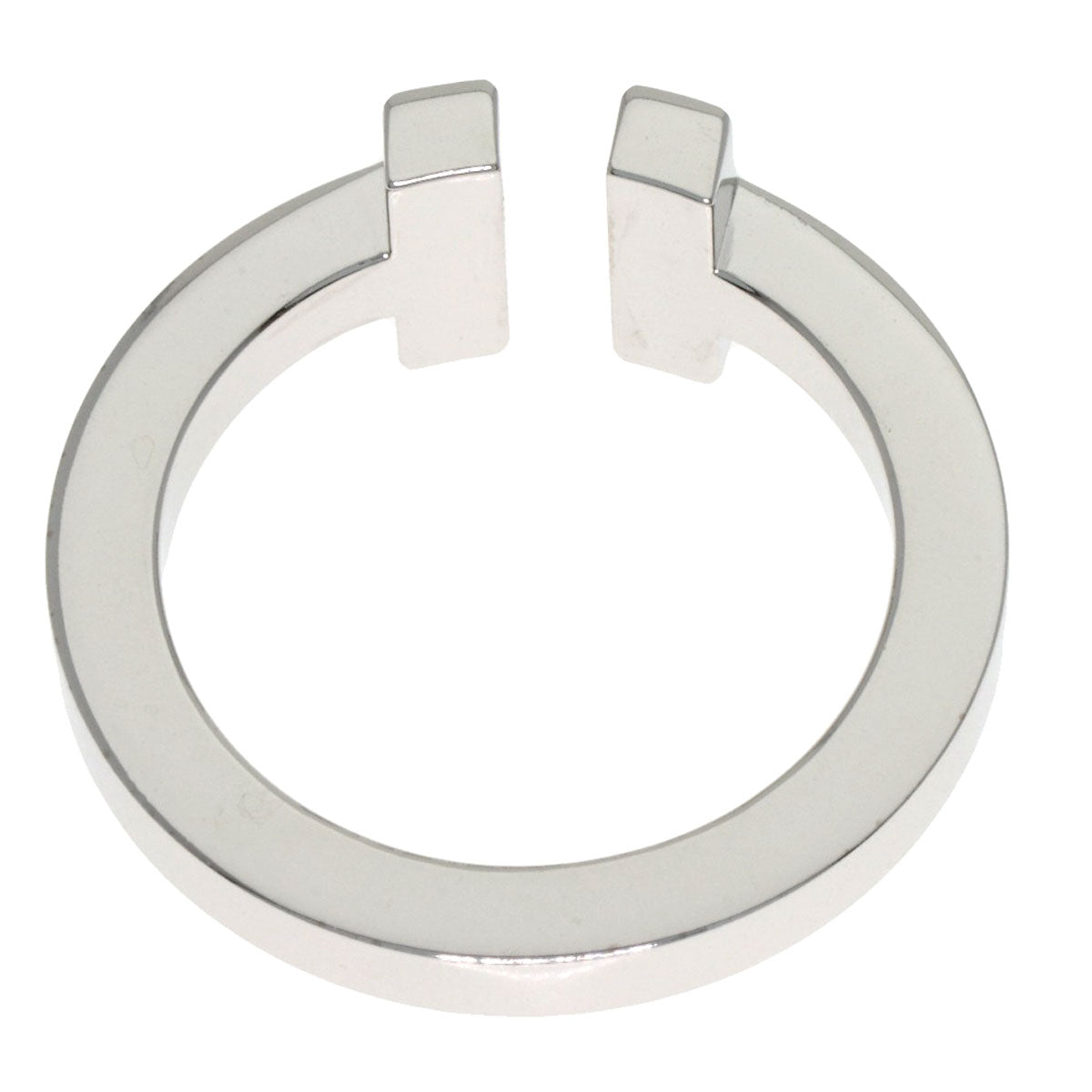 TIFFANY&Co. T square Ring K18 White Gold Ladies [Used]