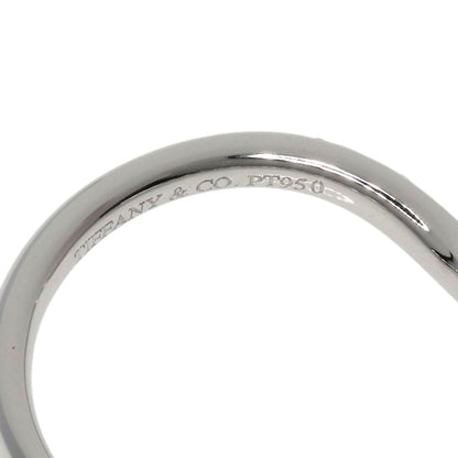TIFFANY&Co. Curved band Diamond Ring Platinum PT950 Ladies [Used]