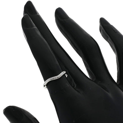 TIFFANY&Co. Curved band Diamond Ring Platinum PT950 Ladies [Used]