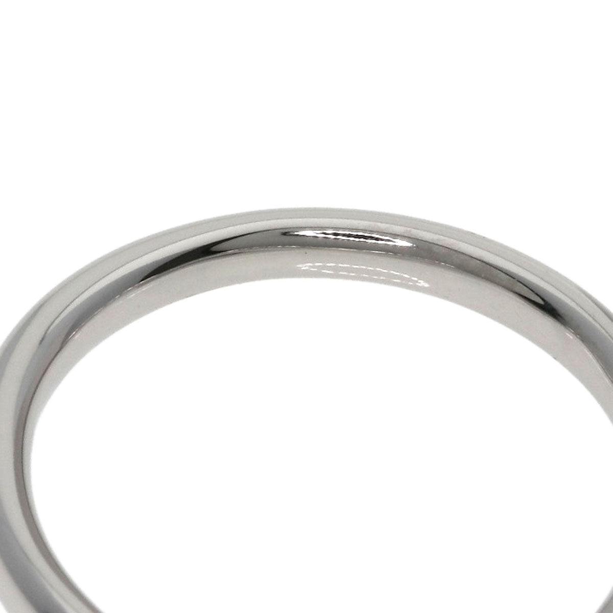 TIFFANY&Co. Curved band Diamond Ring Platinum PT950 Ladies [Used]