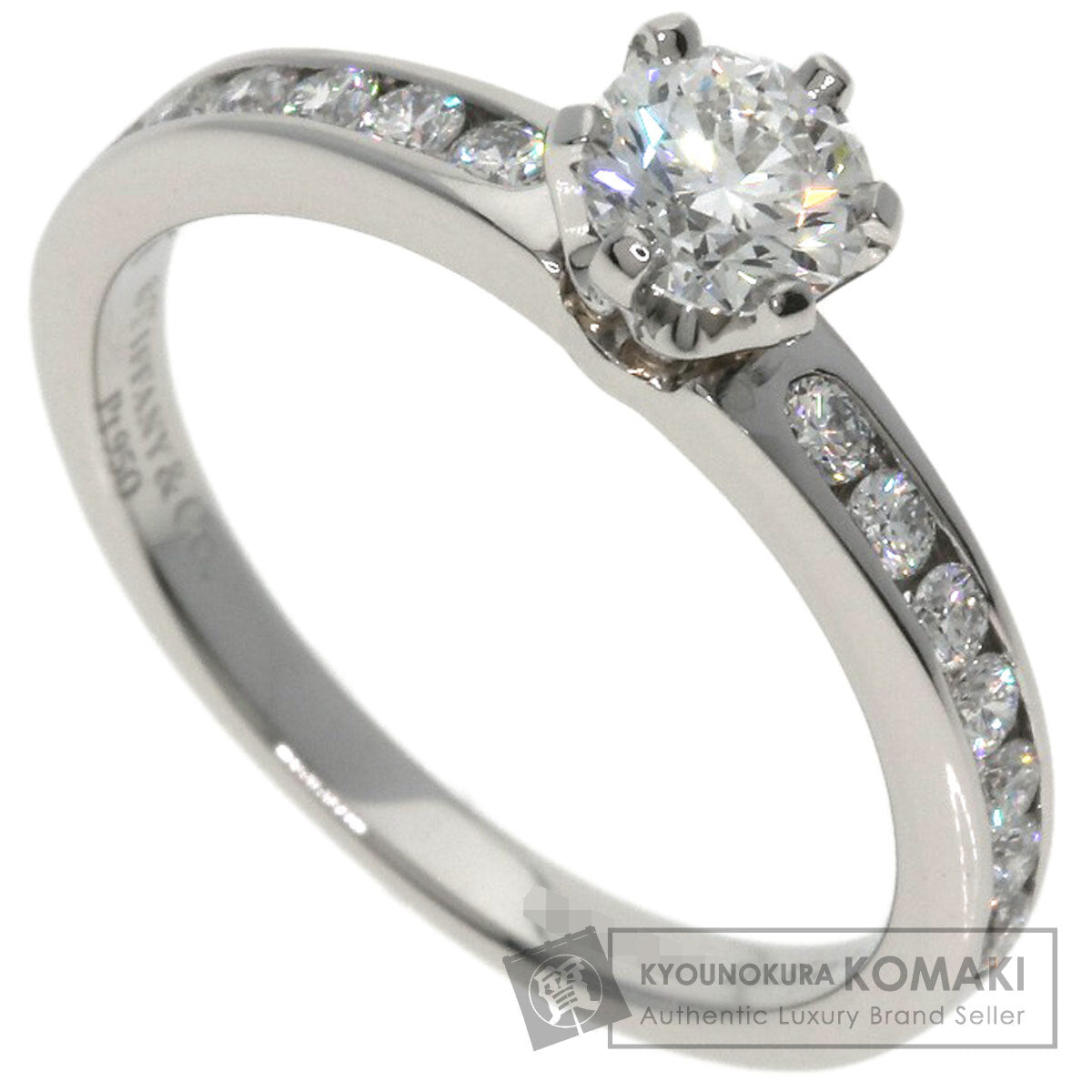 TIFFANY&Co. Solitaire Diamond Ring Platinum PT950 Ladies [Used]