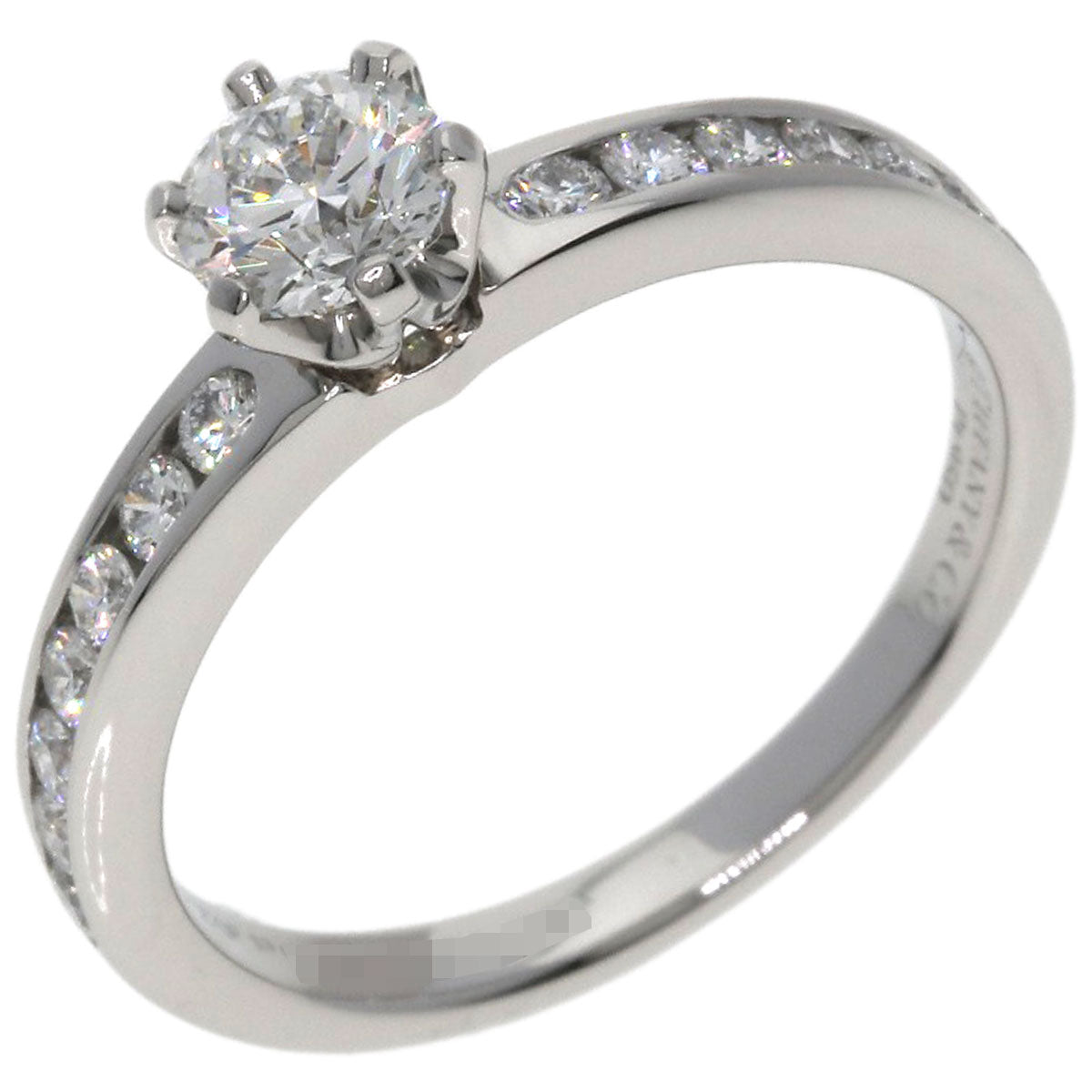 TIFFANY&Co. Solitaire Diamond Ring Platinum PT950 Ladies [Used]