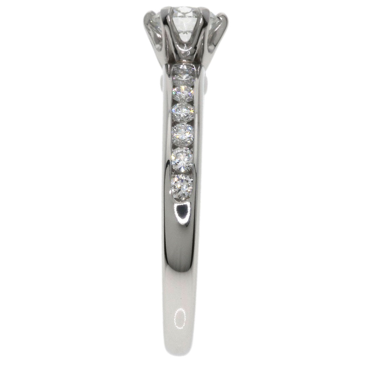 TIFFANY&Co. Solitaire Diamond Ring Platinum PT950 Ladies [Used]