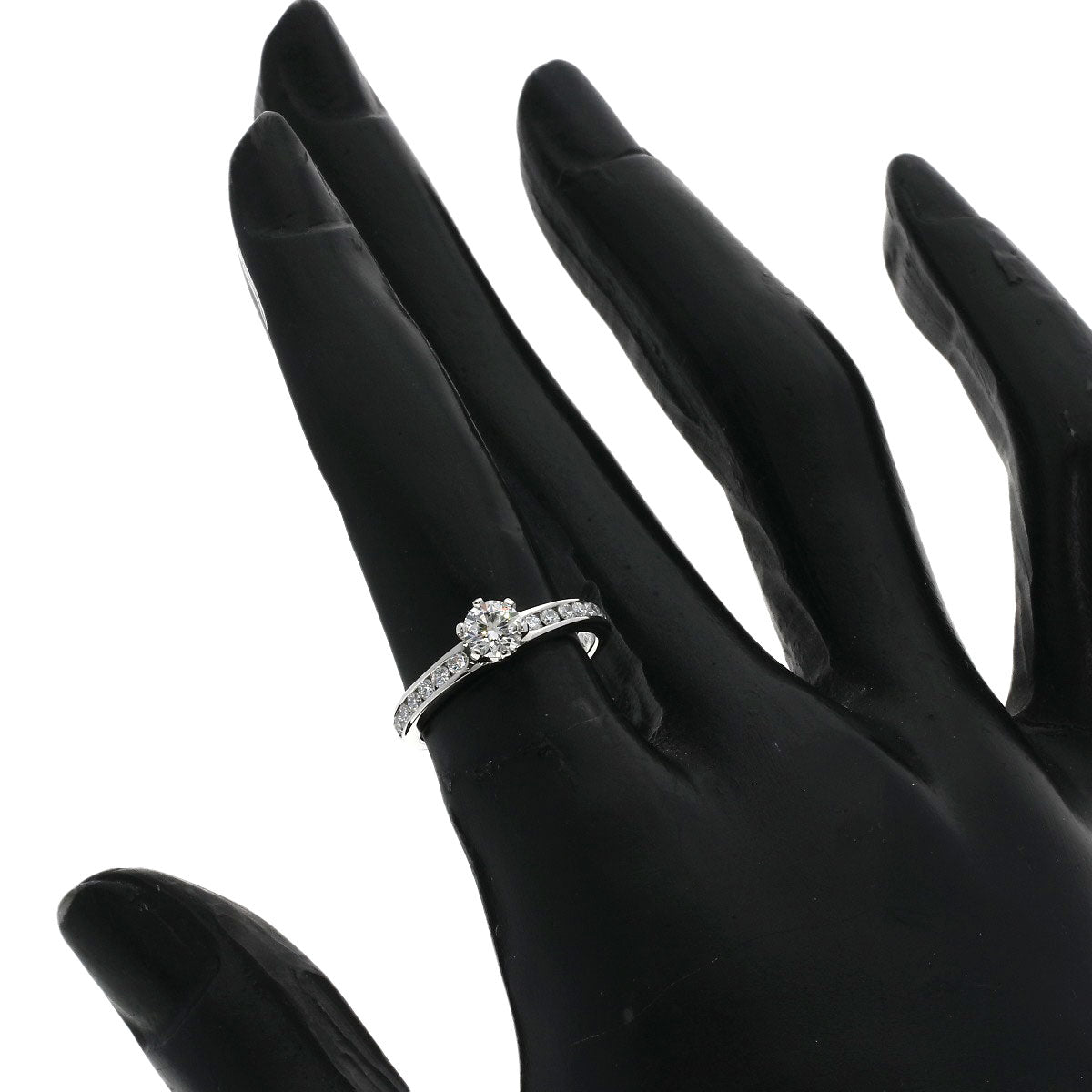 TIFFANY&Co. Solitaire Diamond Ring Platinum PT950 Ladies [Used]