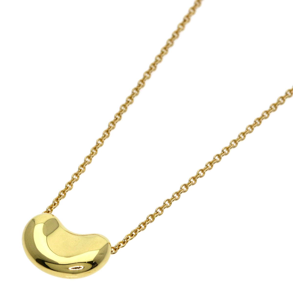 TIFFANY&Co. Bean Necklace K18 Yellow Gold Ladies [Used]