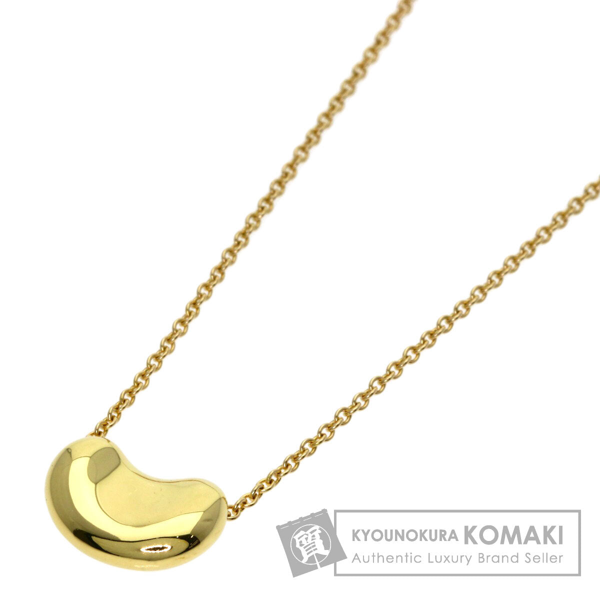 TIFFANY&Co. Bean Necklace K18 Yellow Gold Ladies [Used]