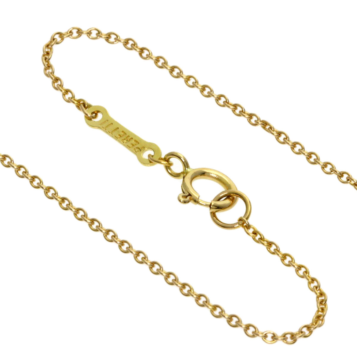 TIFFANY&Co. Bean Necklace K18 Yellow Gold Ladies [Used]