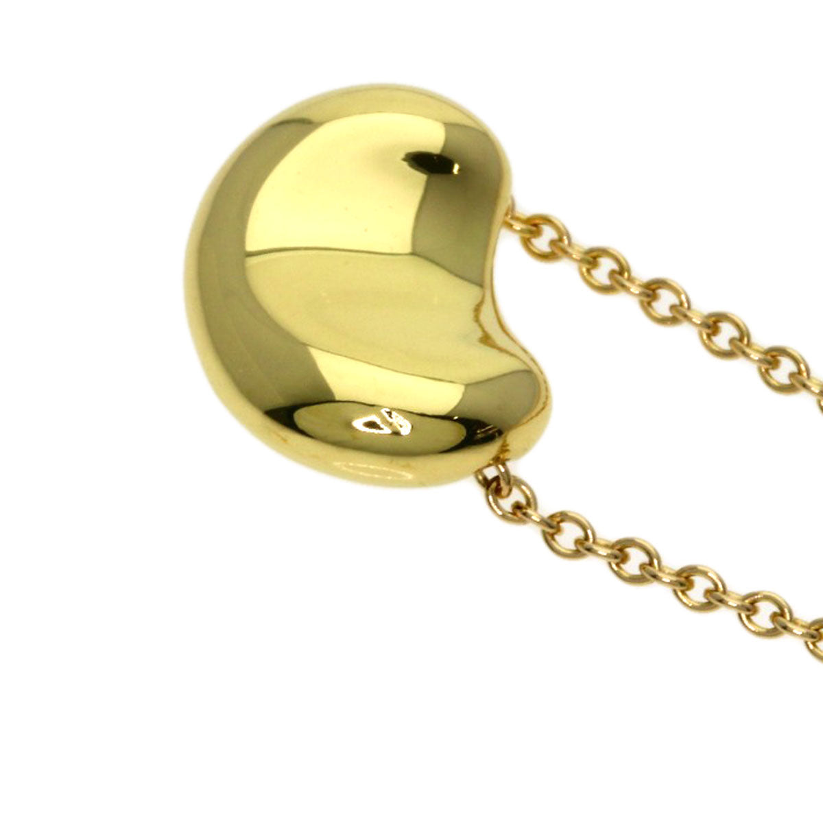 TIFFANY&Co. Bean Necklace K18 Yellow Gold Ladies [Used]