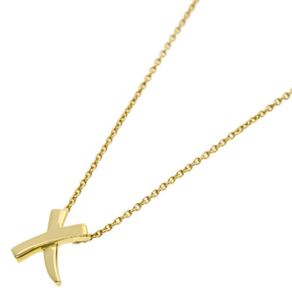 TIFFANY&Co. kiss Necklace K18 Yellow Gold Ladies [Used]
