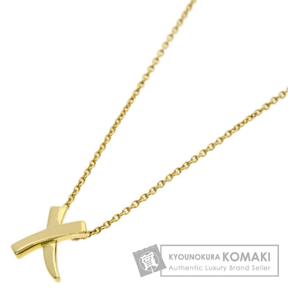 TIFFANY&Co. kiss Necklace K18 Yellow Gold Ladies [Used]
