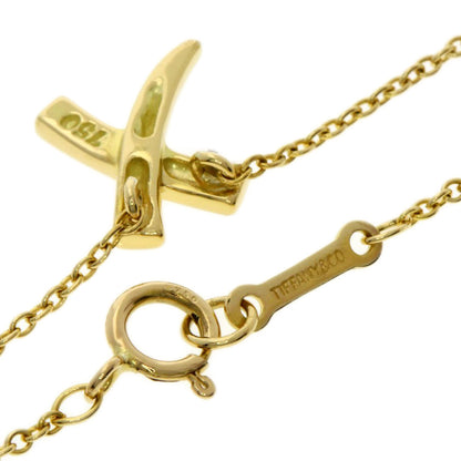 TIFFANY&Co. kiss Necklace K18 Yellow Gold Ladies [Used]