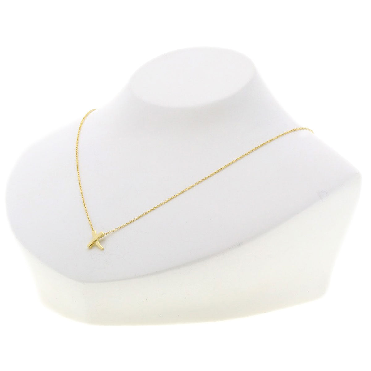 TIFFANY&Co. kiss Necklace K18 Yellow Gold Ladies [Used]
