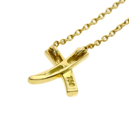 TIFFANY&Co. kiss Necklace K18 Yellow Gold Ladies [Used]