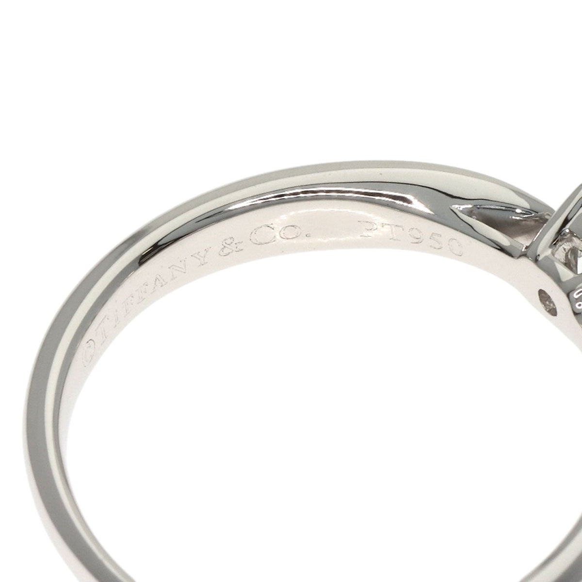 TIFFANY&Co. Harmony Solitaire Diamond Ring Platinum PT950 Ladies [Used]