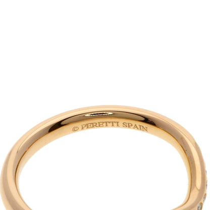 TIFFANY&Co. Curved band Diamond Ring K18 Pink Gold Ladies [Used]