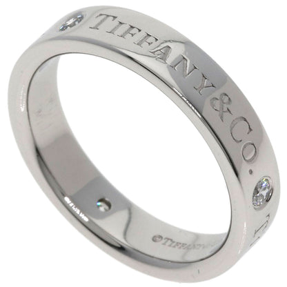 TIFFANY&Co. Flat band 3P Diamond Ring Platinum PT950 Ladies [Used]
