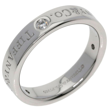 TIFFANY&Co. Flat band 3P Diamond Ring Platinum PT950 Ladies [Used]