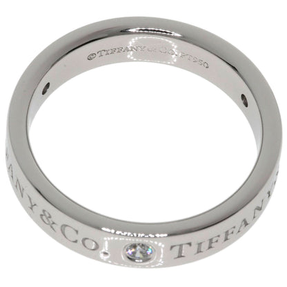 TIFFANY&Co. Flat band 3P Diamond Ring Platinum PT950 Ladies [Used]