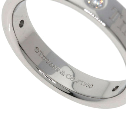 TIFFANY&Co. Flat band 3P Diamond Ring Platinum PT950 Ladies [Used]