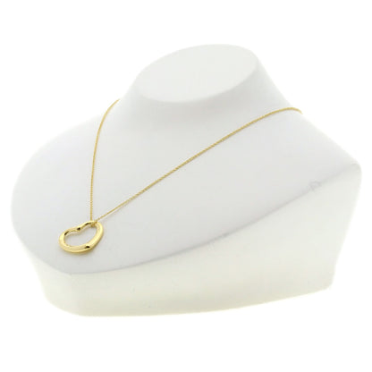 TIFFANY&Co. Open Heart 5P Diamond Necklace K18 Yellow Gold Ladies [Used]