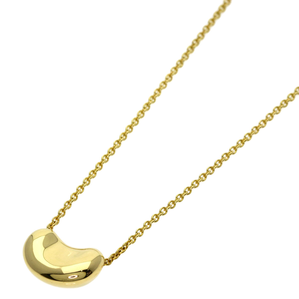 TIFFANY&Co. Bean Necklace K18 Yellow Gold Ladies [Used]