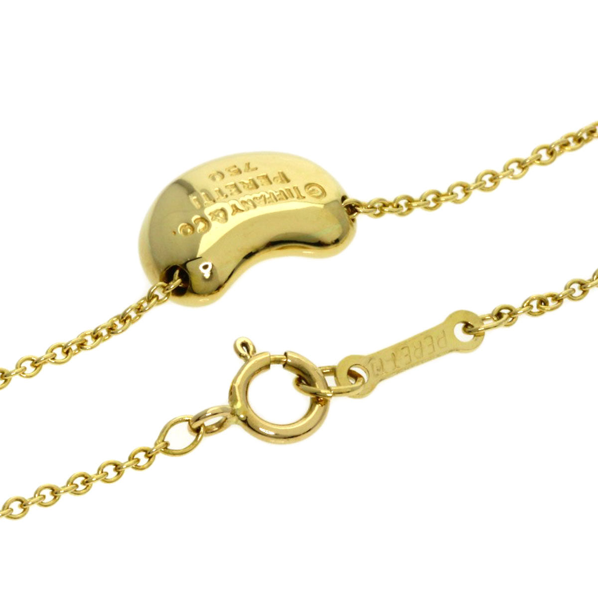 TIFFANY&Co. Bean Necklace K18 Yellow Gold Ladies [Used]