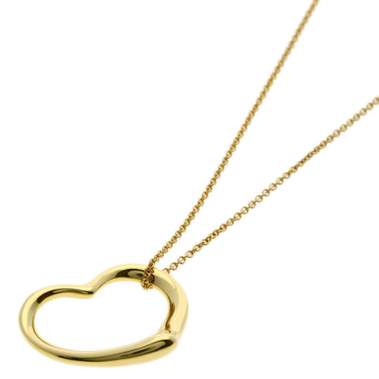 TIFFANY&Co. Open heart Necklace K18 Yellow Gold Ladies [Used]