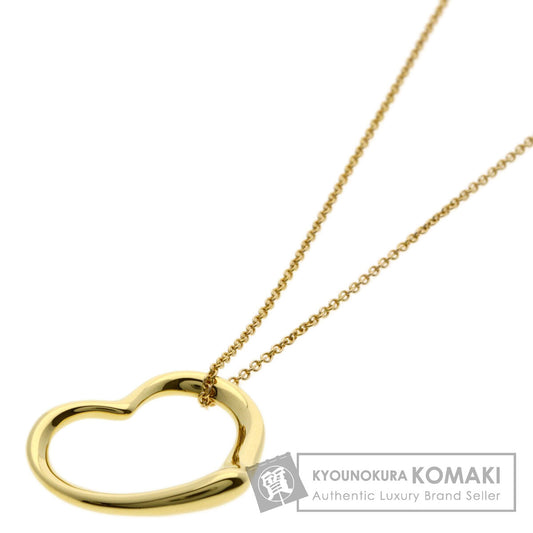 TIFFANY&Co. Open heart Necklace K18 Yellow Gold Ladies [Used]