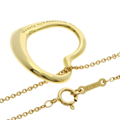 TIFFANY&Co. Open heart Necklace K18 Yellow Gold Ladies [Used]