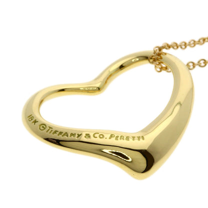 TIFFANY&Co. Open heart Necklace K18 Yellow Gold Ladies [Used]