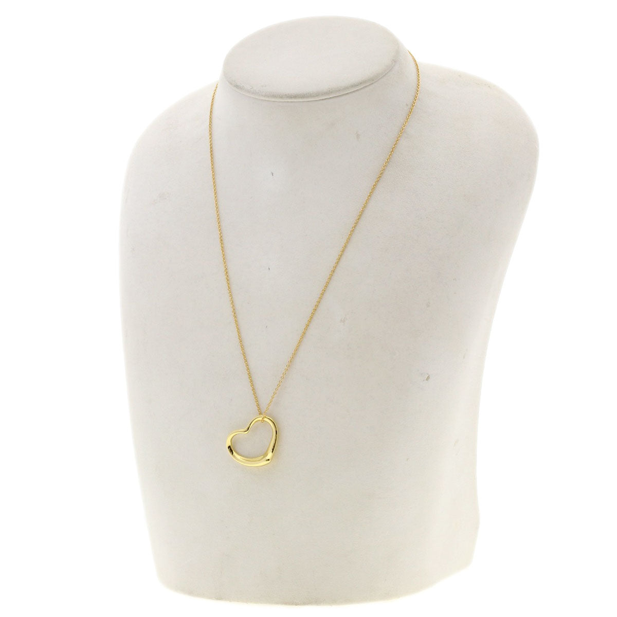 TIFFANY&Co. Open heart Necklace K18 Yellow Gold Ladies [Used]