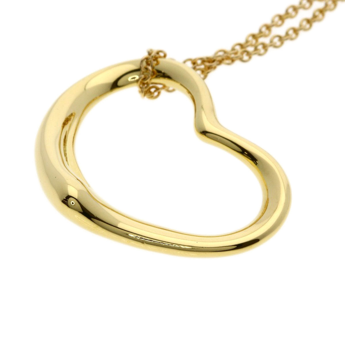 TIFFANY&Co. Open heart Necklace K18 Yellow Gold Ladies [Used]