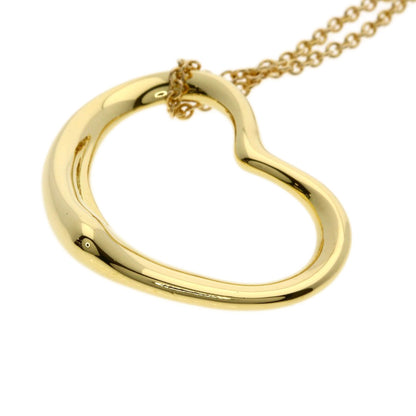 TIFFANY&Co. Open heart Necklace K18 Yellow Gold Ladies [Used]