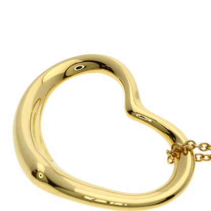 TIFFANY&Co. Open heart Necklace K18 Yellow Gold Ladies [Used]