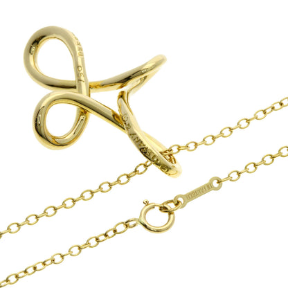 TIFFANY&Co. Infinity cross Necklace K18 Yellow Gold Ladies [Used]