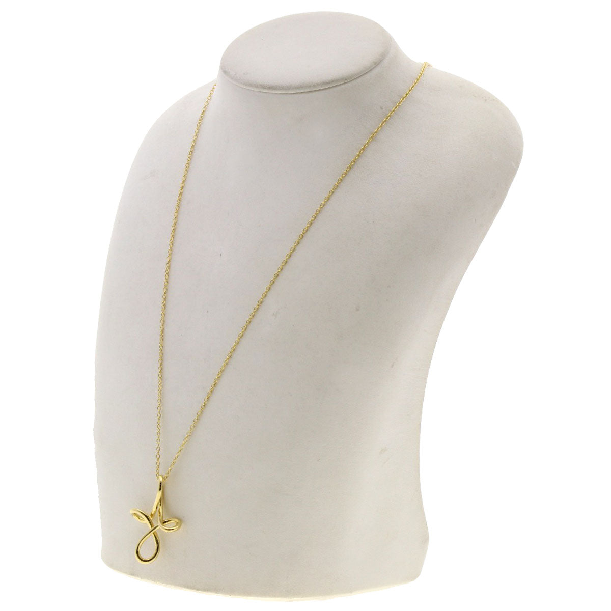 TIFFANY&Co. Infinity cross Necklace K18 Yellow Gold Ladies [Used]