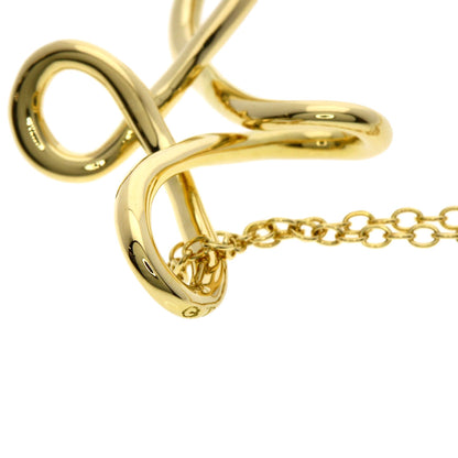 TIFFANY&Co. Infinity cross Necklace K18 Yellow Gold Ladies [Used]