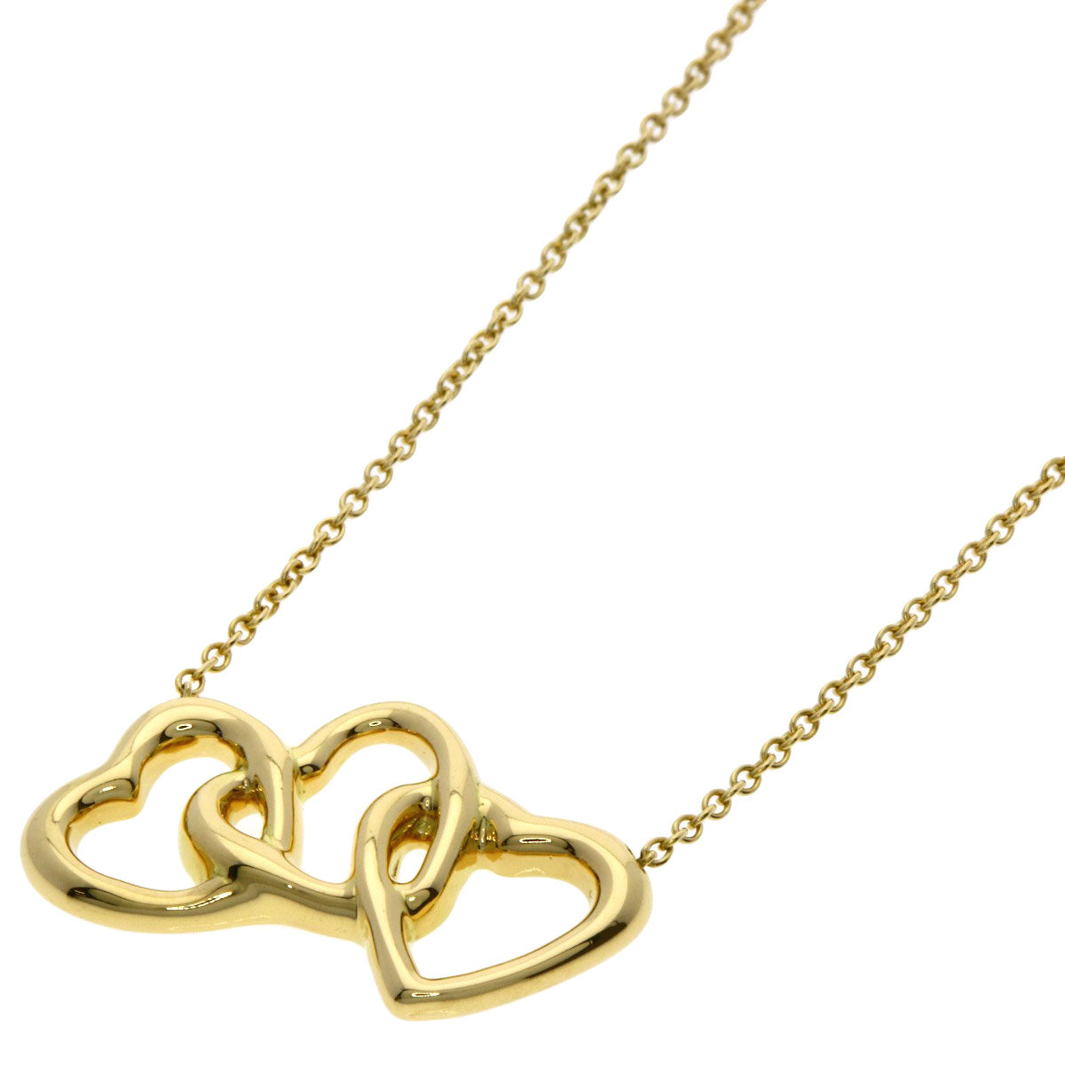 TIFFANY&Co. Triple heart Necklace K18 Yellow Gold Ladies [Used]