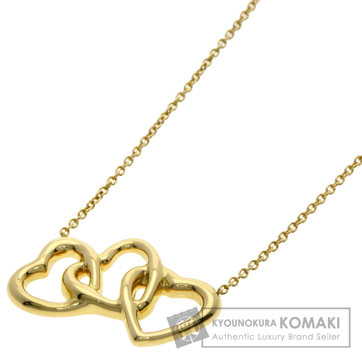 TIFFANY&Co. Triple heart Necklace K18 Yellow Gold Ladies [Used]