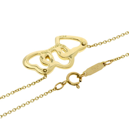 TIFFANY&Co. Triple heart Necklace K18 Yellow Gold Ladies [Used]