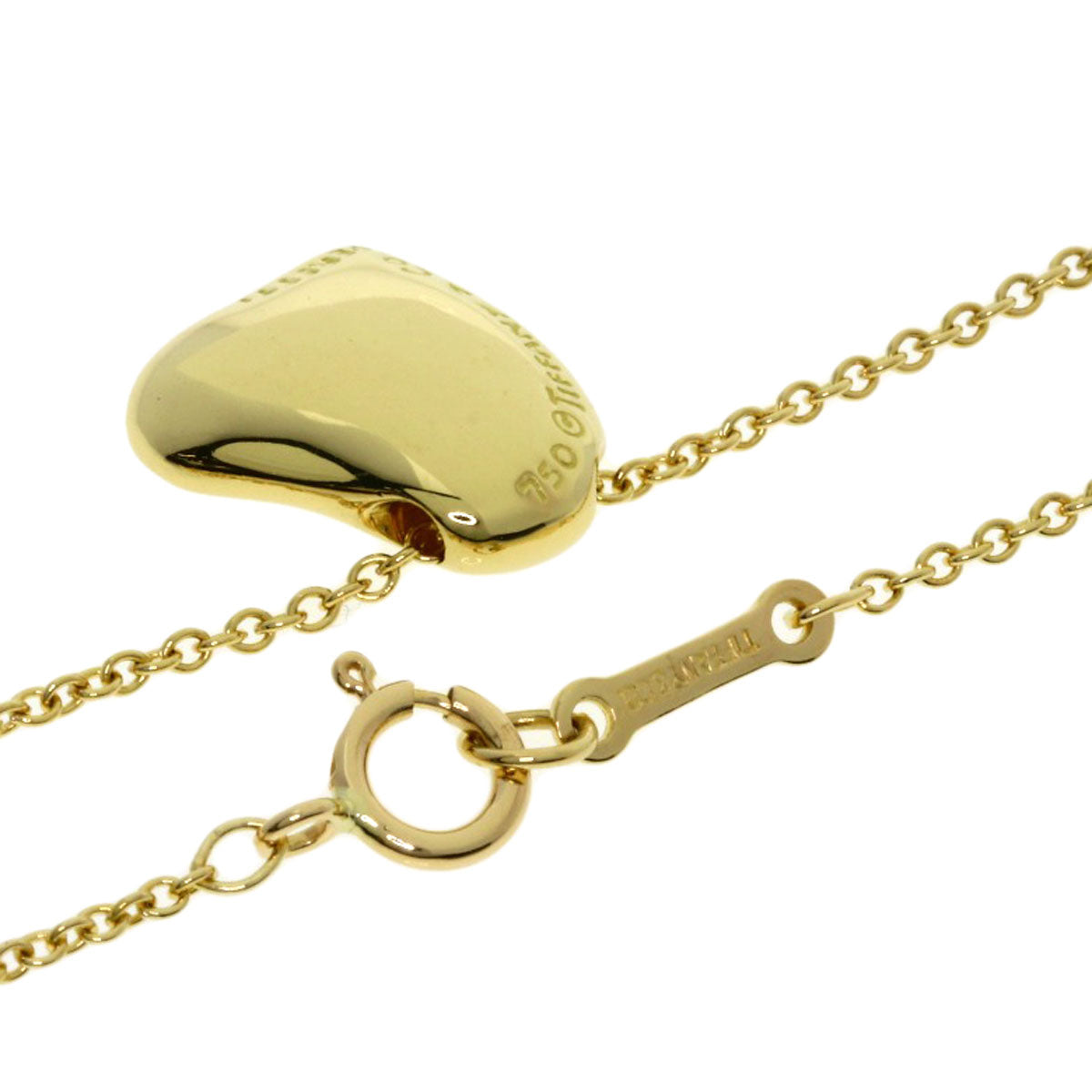TIFFANY&Co. Full heart Necklace K18 Yellow Gold Ladies [Used]