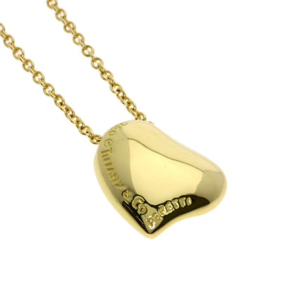 TIFFANY&Co. Full heart Necklace K18 Yellow Gold Ladies [Used]