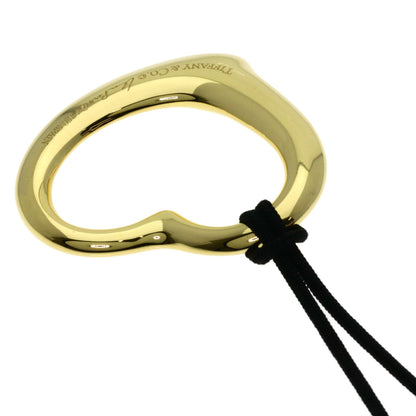 TIFFANY&Co. Open heart Necklace K18 Yellow Gold Ladies [Used]
