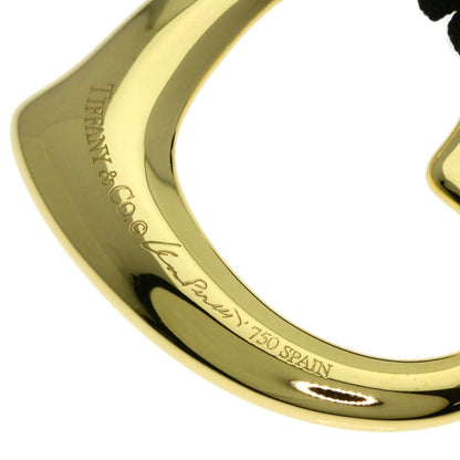 TIFFANY&Co. Open heart Necklace K18 Yellow Gold Ladies [Used]