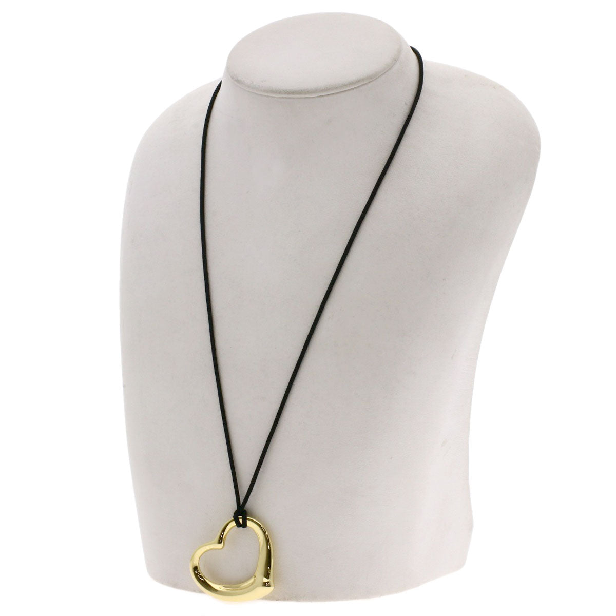 TIFFANY&Co. Open heart Necklace K18 Yellow Gold Ladies [Used]