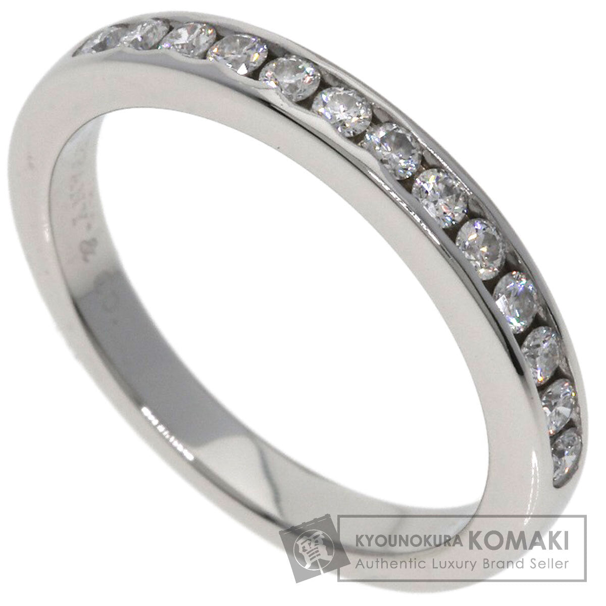 TIFFANY&Co. Half eternity Diamond Ring Platinum PT950 Ladies [Used]