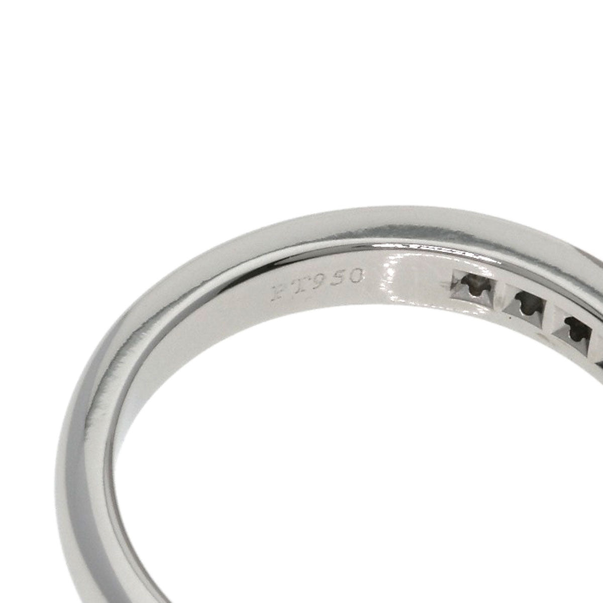 TIFFANY&Co. Half eternity Diamond Ring Platinum PT950 Ladies [Used]
