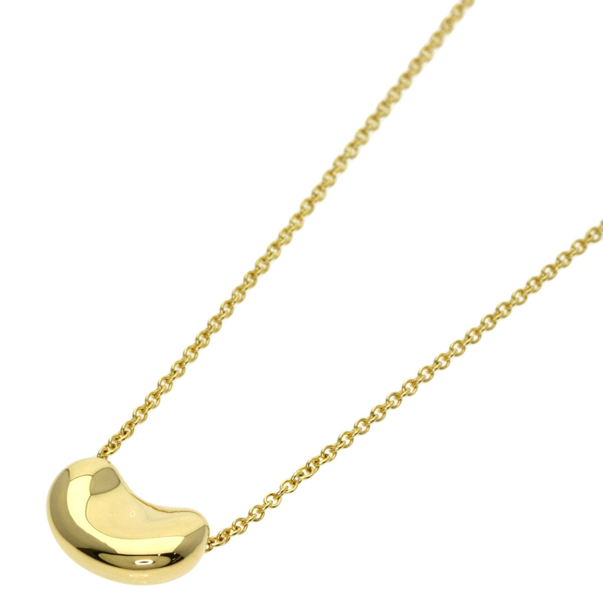TIFFANY&Co. Bean Necklace K18 Yellow Gold Ladies [Used]
